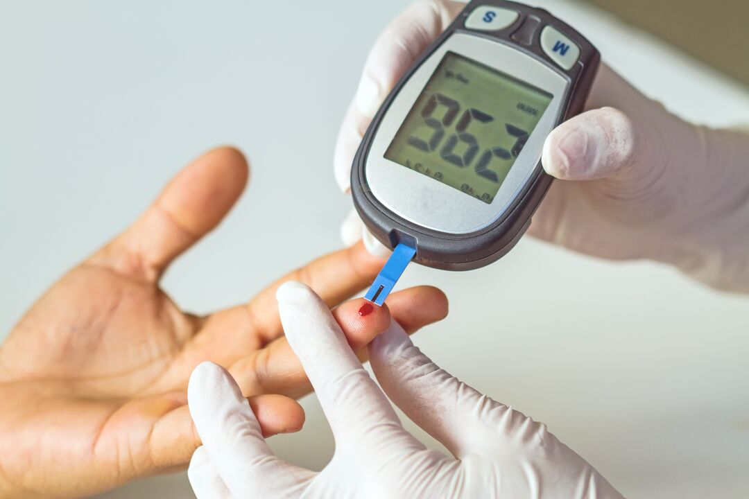 High blood sugar levels during checkup before taking Glucoren